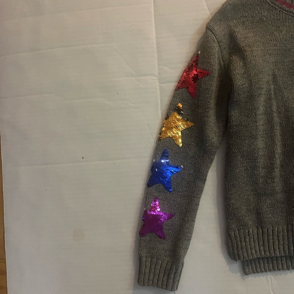 Epic Threads Gray Sweater with Colorful Star Accents - Picture 4 of 4